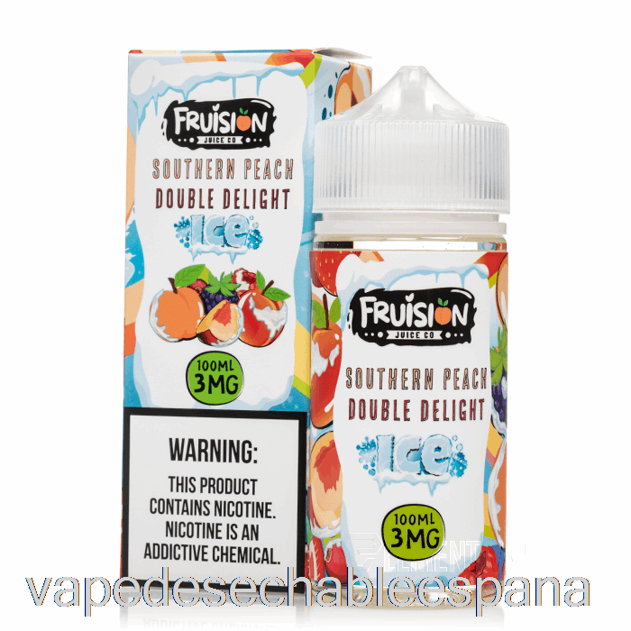 Vape Desechable España Helado De Melocotón Sureño Doble Delicia - Fruision Juice Co - 100ml 3mg